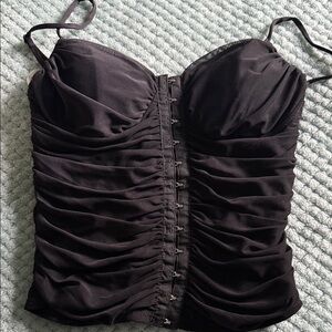 Moa Moa Black Bustier Top